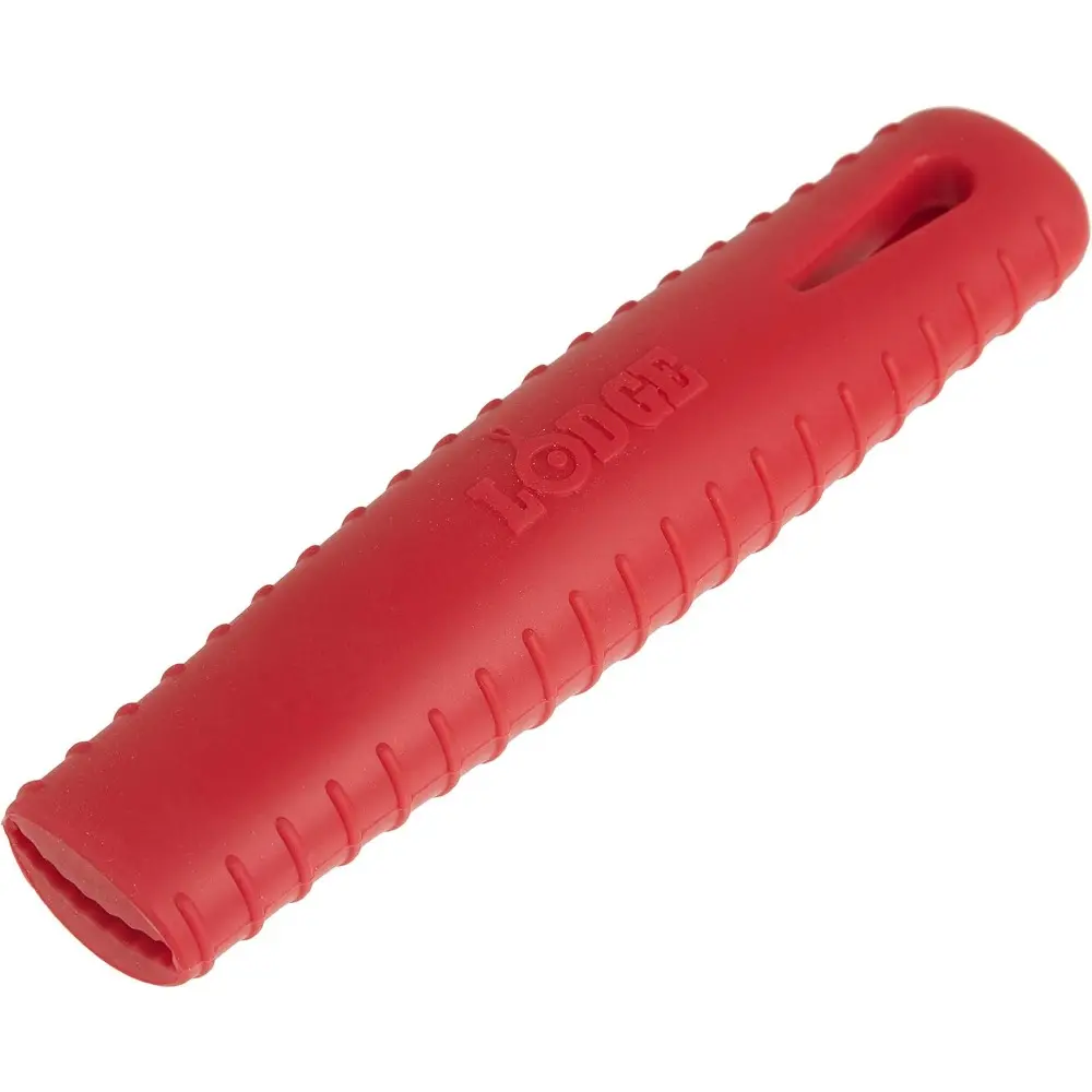 Heatproof Silicone Hot Handle Holder, Heat Resistant Cooking Accessory for Carbon Steel Pans, Non-Toxic PFOA & PTFE Free, Up to 500° Protection, Dishwasher Safe, Reusable, Red, Up To 500° Heat Protection