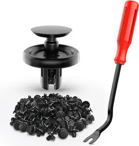 Nilight 100pcs Engine Under Cover Push-Type Retainer Replaces Lexus & Toyota 90467-07201 Quality Nylon Push Rivets with Bonus Fastener Remover Car Replacement Automotive dealsforyoudays