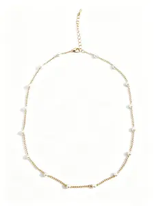 1pcs Imitation Pearl Beaded Necklace, Fashionable and Elegant, Perfect for Daily Wear and Holiday Gifts, Stylish Jewelry for Friends