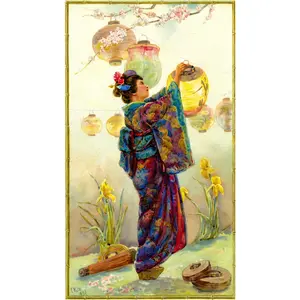 Lady with a Lantern (56 Piece Mini Wooden Jigsaw Puzzle)