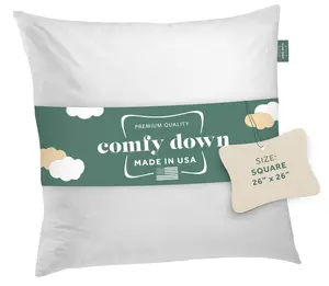 26x26 Comfy Down Pillow Insert