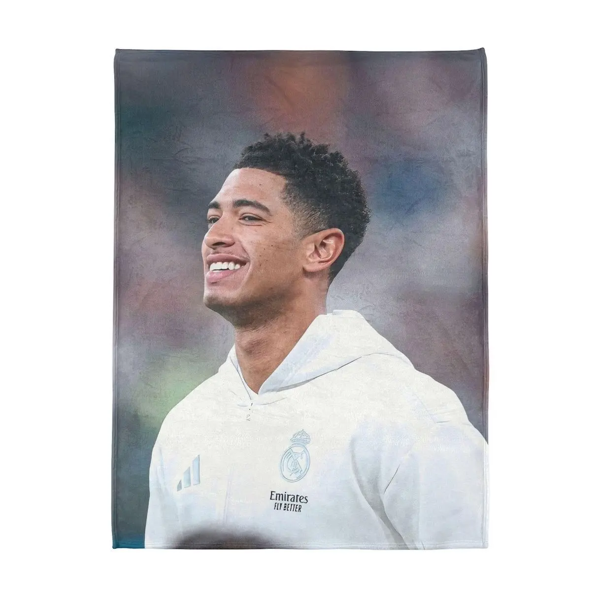 Jude Bellingham Inspired Football Fleece Blanket | Soccer Throw Blanket | Football Fan Gift | Soft Cozy Blanket | Bedroom & Sofa Madrid
