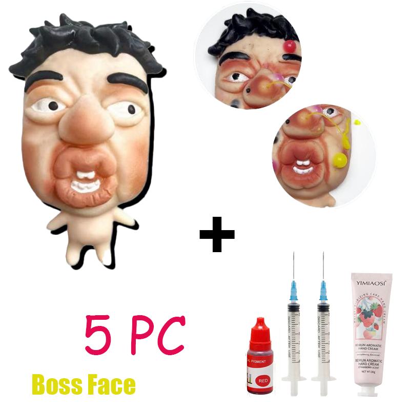 Popping Pimple Squishy Toy : Fast rebound squeeze toy with funny faces for stress relief and fun , personalized design.