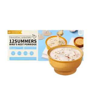 12 Summers Bird's Nest Porridge, Oatmeal and Milk Flavor, 8.89 oz * 6 Bowls