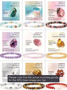 Multicolor Natural Crystal Bracelet, Fresh Style, Enhances Intuition & Focus, Attracts Wealth, Career Assistance, Student Office Wear