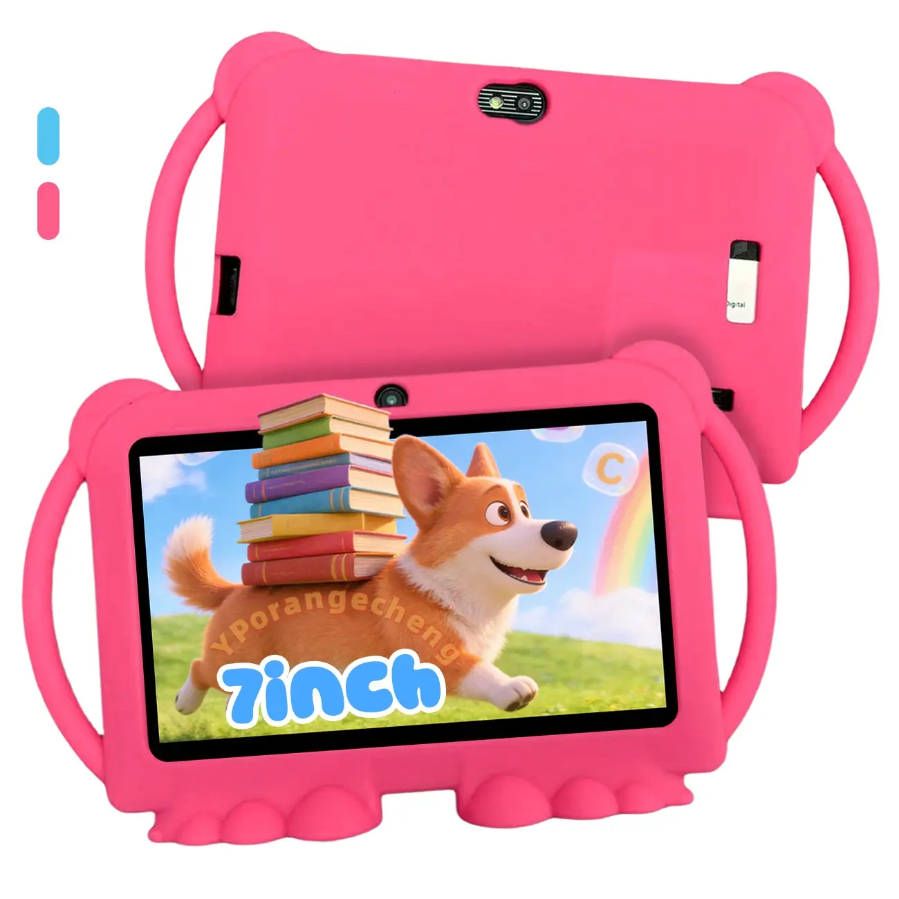 7-inch tablet, Android Tablet Pc, high-definition display, drop-resistant shell, multiple software, 2GB+32GB, 5G Wi-Fi, home & school use, educational tablet, parental control, learning, gaming, dual cameras, children and students, Christmas