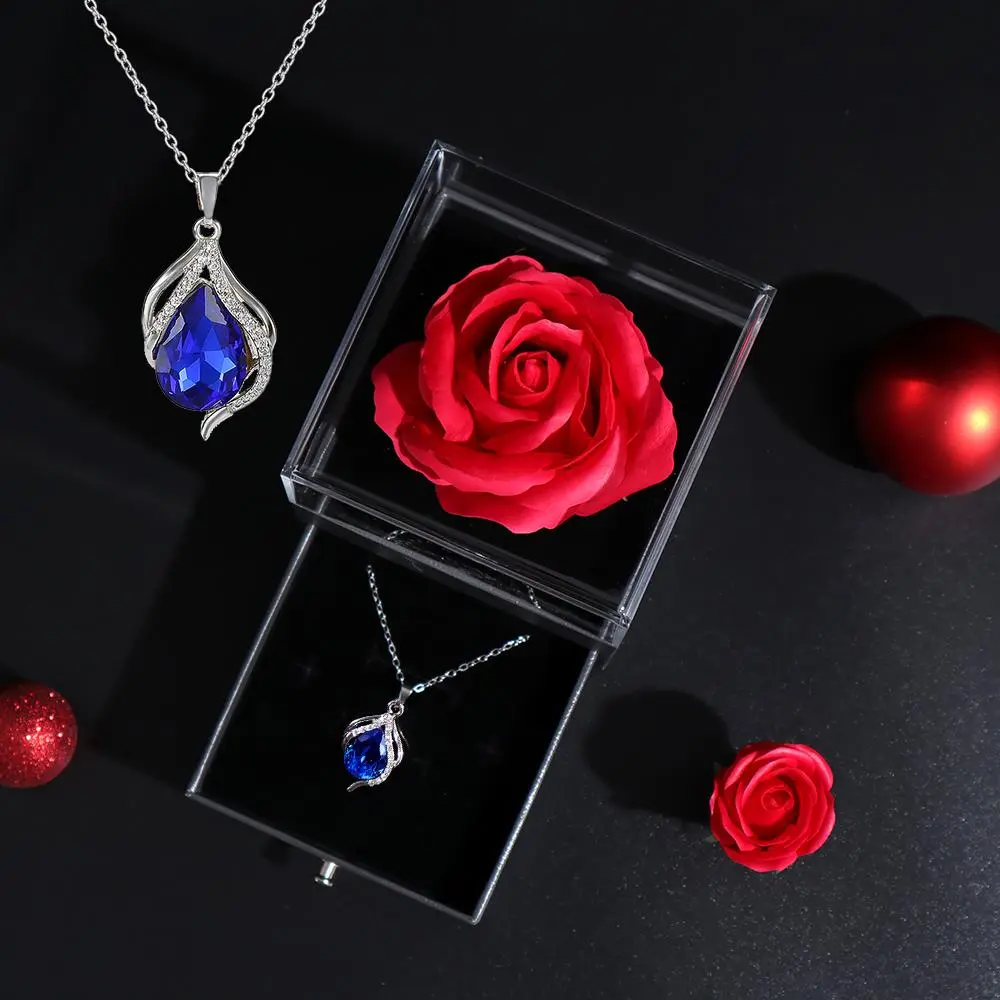 Black Box with Blue Necklace
