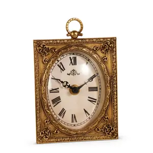 6" Antique Gold Clock 6" Antique Gold Clock