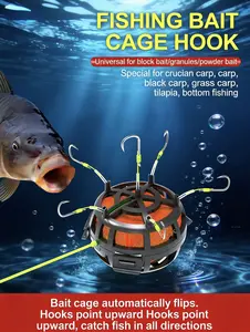 Upside-Down Explosion Hook Rig | Pre-Rigged Cube Bait Cage for Bottom Surf & Rock Fishing