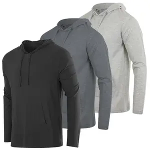 Men'S Lightweight Casual Pullover Drawstring Hoodie with Pocket