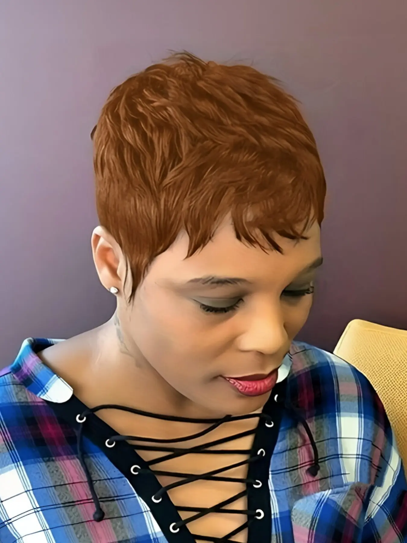 Pixie Cut Pre Cut Human Hair Wig, 150% Density Straight Bob 