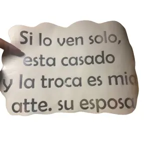 SI LO VEN SOLO (car decal)