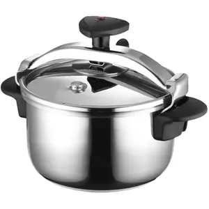 MAGEFESA Star 4.2-Quart Stainless Steel Pressure Cooker, Works on All Stovetops (Induction Compatible), Safety Lock & 8 PSI Cooking