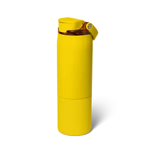 BrüMate Rise 25oz Stainless Steel Water Bottle with Covered SoftSip Straw and Carry Handle | 100% Leakproof Insulated Water Bottle | Sip or Chug Modes | Silicone Sleeve Prevents Scratches and Dents