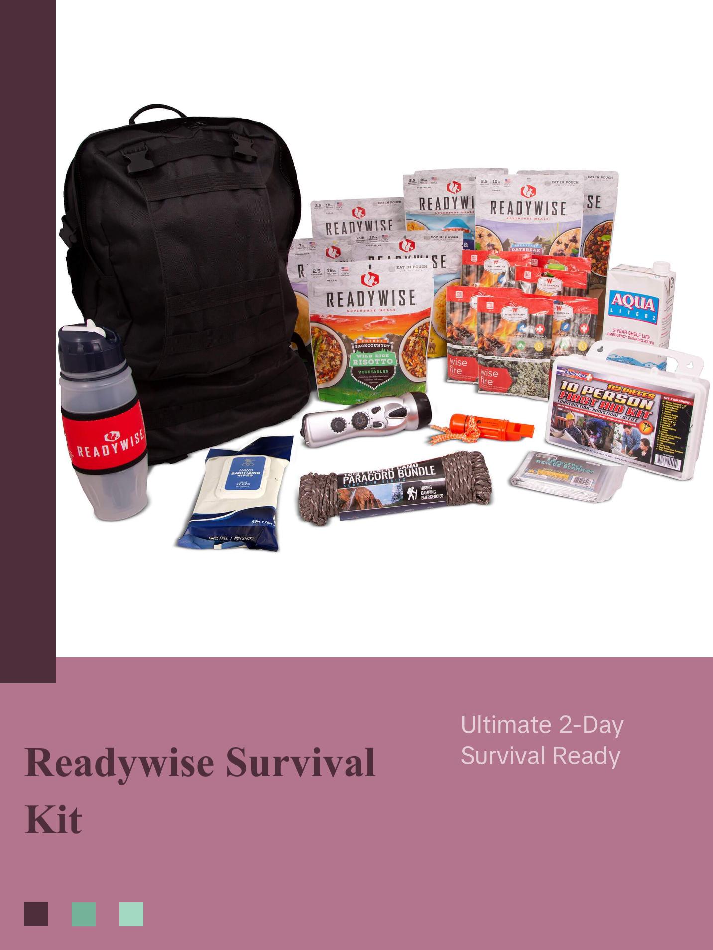ReadyWise - Complete 2-Day Emergency Survival Backpack ReadyWise - Complete 2-Day Emergency Survival Backpack