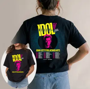 Billy Idol Vintage 2 Sides Tee, It's a Nice Day to… Tour Again! World Tour 2026 T-Shirt, Rock Unisex Fan Gift, Loose Fit, 100% Cotton