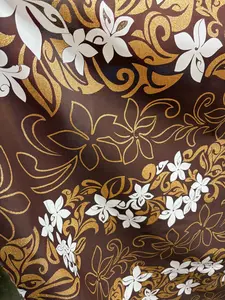 Tiare Garden Glitter Polyester Fabric | Islands Fabric