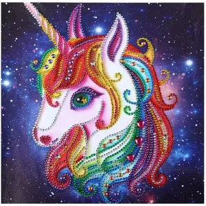 Diamond Painting Kits for Kids, Dot Art Crafts Animals Unicorn Pony Horse