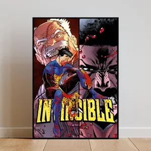 Invincible Unframed Poster Canvas Premium Quality for Wall Décor in Bedroom, Office, or Gaming Room