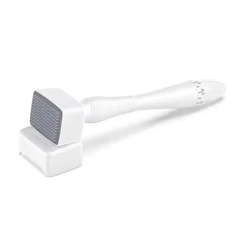 140needles Derma Stamp Adjustable Microneedle Roller for Hair Care and Skin Massage, Professional Skincare Tool for Home and Salon Use, Facial Cleansing and Massage Device