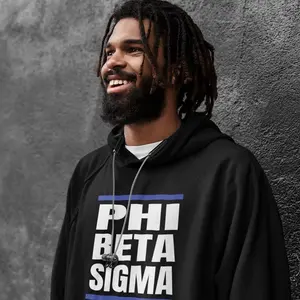 Phi Beta Sigma Retro DMC Hoodie | Sweatshirt v3