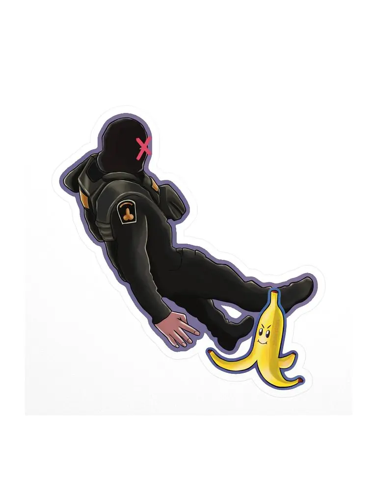 Banana Slip Sticker Banana Slip Sticker