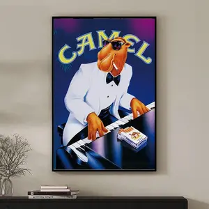 (No Frame) Joe Camel Cigarette Retro Poster, Retro Home Decor, Wall Art, Retro Living Room, Kitchen, Bathroom Decor, Poster Gift