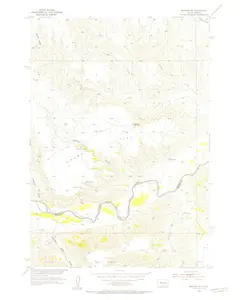 Bridger SE South Dakota USGS Topographic Quadrangle Map, 1955, 1:24000