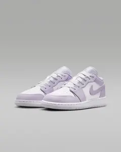 GS/Women's Air Jordan 1 Low "Barely Grape" 553560-502 Fashion Athletic Sneaker Spring Shoes