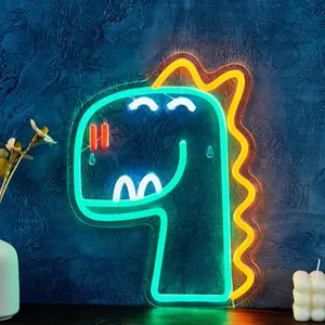 Dinosaur Shaped Neon Sign, 1 Count USB Powered Neon Light, Modern Mood Lighting, Neon Sign for Bedroom, Living Room, Home Decor, Room Decor, Birthday Gift