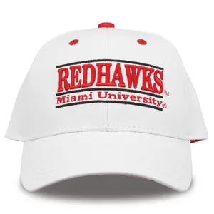 Miami Ohio Snapback Hat 'REDHAWKS' Bar Design