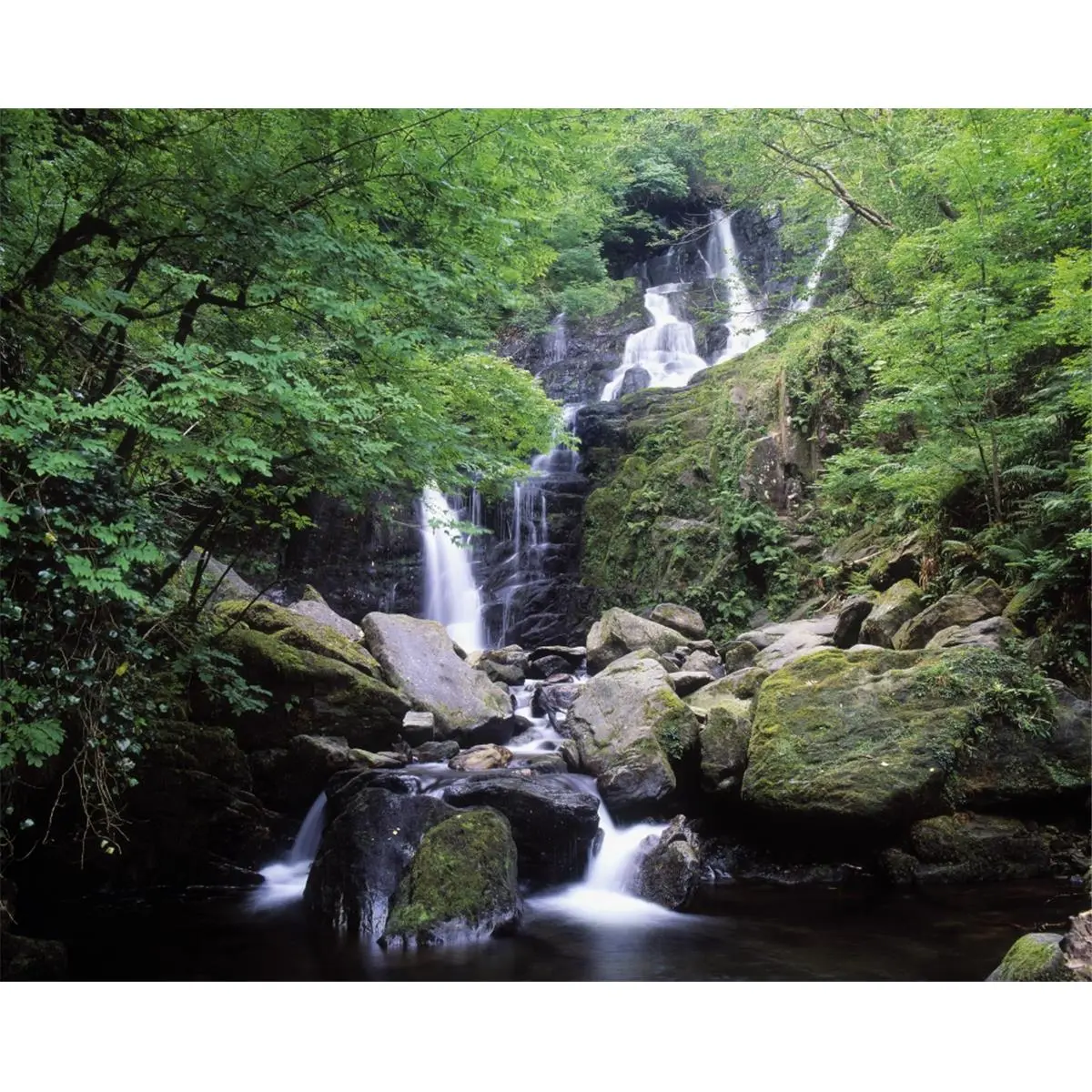 32x24 in Artistic Torc Waterfall Killarney Co Kerry Ireland Photo Poster Print by The Irish Image Collection, Large Home Decor Decoration Gift for Home Supplies