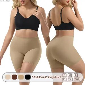 Mid Waist Seamless Shaping Boyshorts for Women, Lightweight Breathable Tummy Control Shorts, Smooth Fit Body Shaper Underwear, Comfortable Slim Fit Compression Shorts for Daily Wear, Postpartum Recovery & Outfit Layering, Plus Size Friendly Lingerie