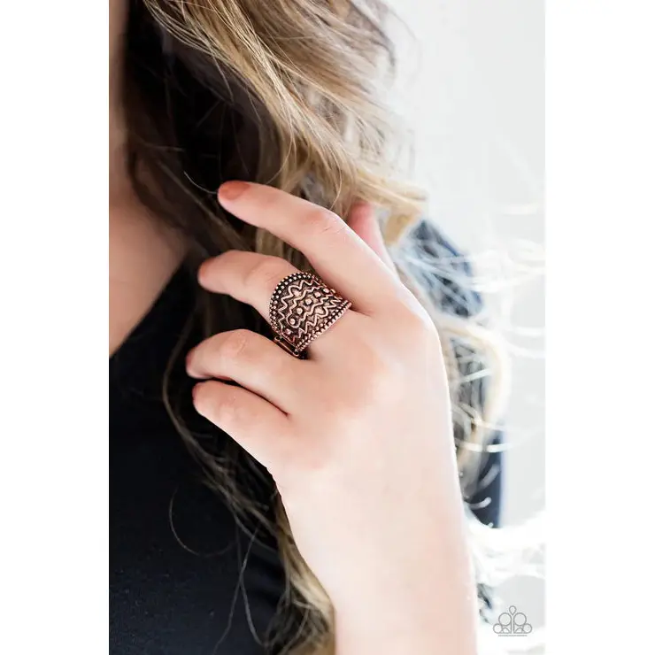 Island Rover - Copper Ring - Paparazzi