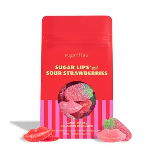 Sugarfina Sugar Lips and Sour Strawberries Candy Mix Bag | Gummies | Sugar Lips, Sour Strawberries Sugarfina Sugar Lips and Sour Strawberries Candy Mix Bag | Gummies | Sugar Lips, Sour Strawberries