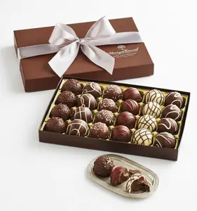 Signature Chocolate Truffles, Premium Sweet Snack, Chocolate Gift Box for Gifting