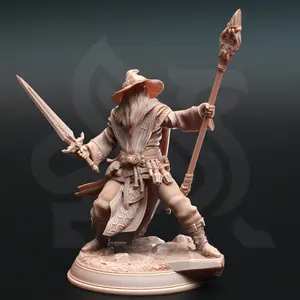 Wizard of Guidance - Artemis of Canos 3D-Printed Character Figure, Collectible 3D-Printed Miniature for DM Stash, Home Decor Statue, 3D-Printed Miniatures, Character Figure Miniatures