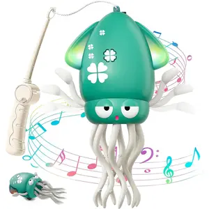 Electric Sensory Octopus Toy, Automatic Obstacle Avoidance, Crawls & Dances, Light-Up Music Realistic Animal Toy (requires 3 Aaa Batteries)