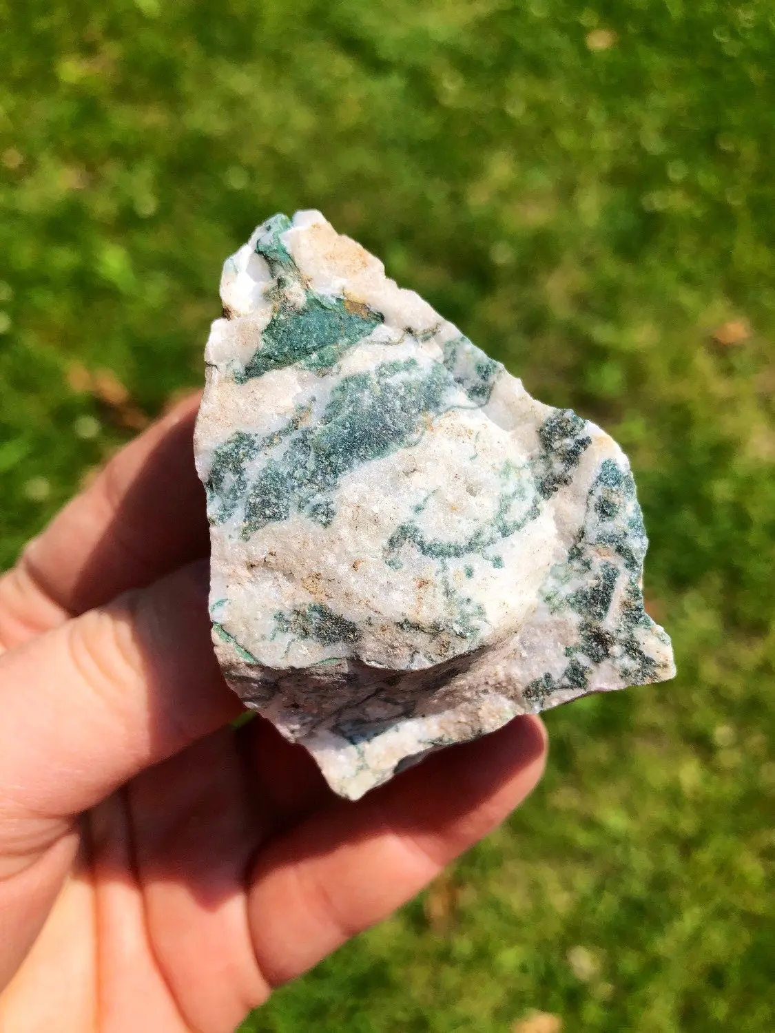 Raw Tree Agate Stone - Raw Tree Agate Crystal - Grounding Crystal - Root Chakra - Earth Element Stone - Rough Tree Agate Chunk