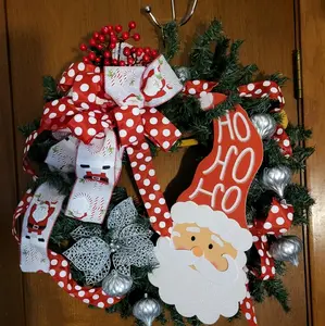 Santa HoHoHo Wreath Durable Decoration