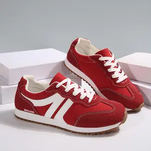 Women Fashion Sneakers Contrast Color Lacing Comfortable Running Shoes Workout  Suitable For All Seasons