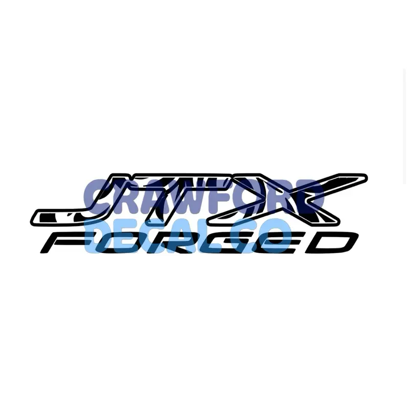 JTX F0RGED  Decal for Trucks, Cars, and More - Easy Application, Convenient Customization, No Residue or Damage
