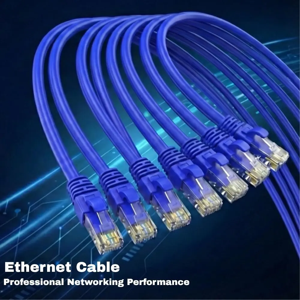 Zoobla Cat6 UTP Network Cable - 100% Pure Copper 23AWG, PVC Jacket, Fluke Tested Gigabit Ethernet LAN Patch Cord