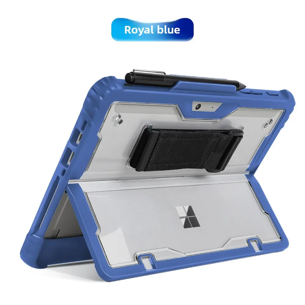 Surface Pro4567 transparent bottom case with blue 