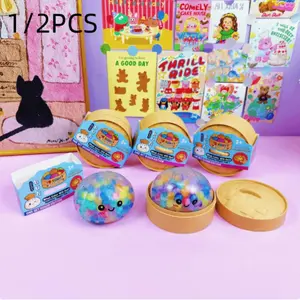 Dreamy Baozi Squeeze Fun Colorful Water Beads Stress Relief Toy, Kids Fidget Ball for Anxiety Release, Educational Plaything