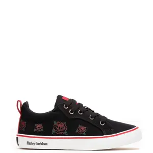Harley-Davidson Torland D84003 Womens Black Canvas Lifestyle Sneakers Shoes