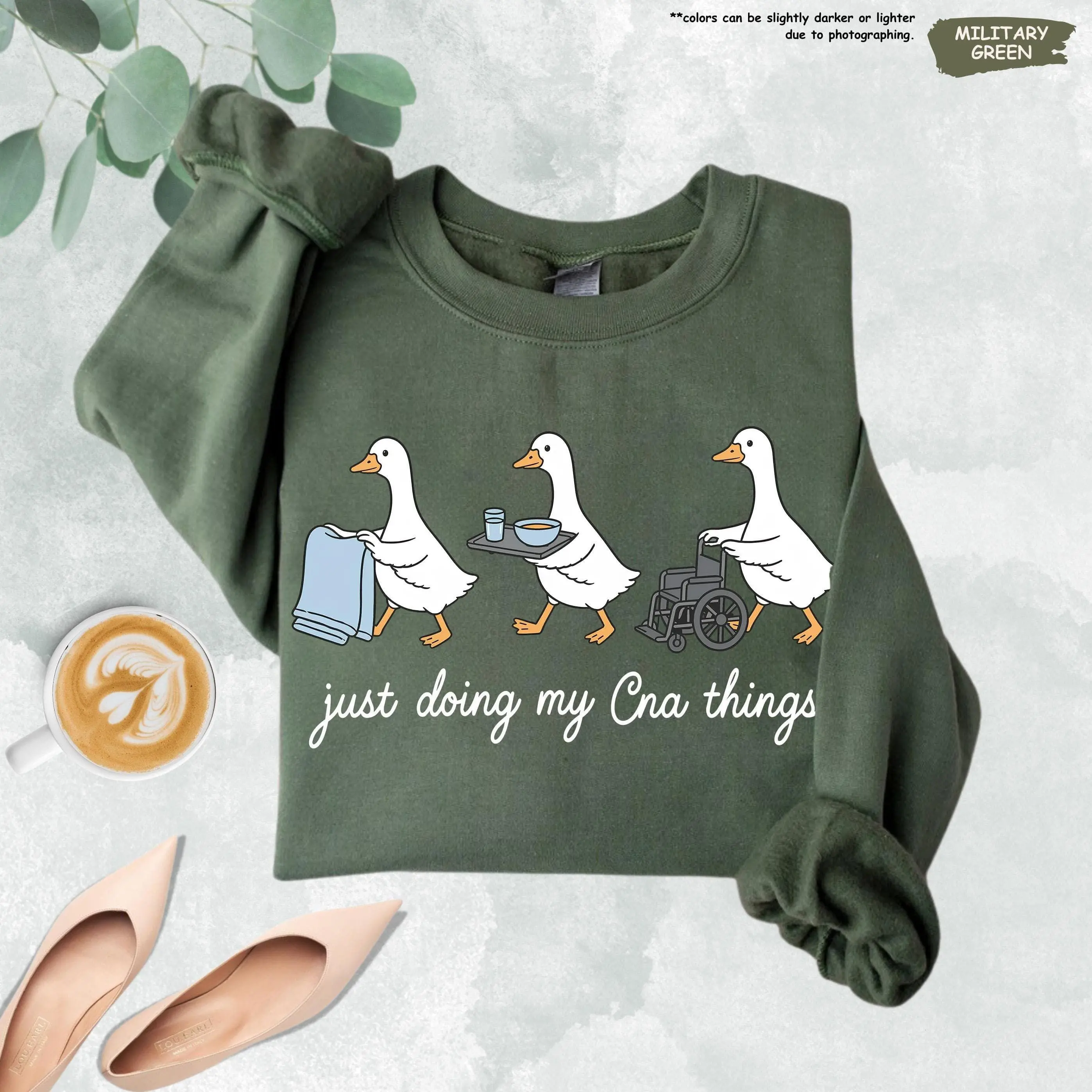 Just Doing My CNA Things T-Shirt/Sweatshirt/Hoodie - CNA Goose, Certified Nursing Assistant Sweater, Funny Nurse, Nurse Appreciation Gift
