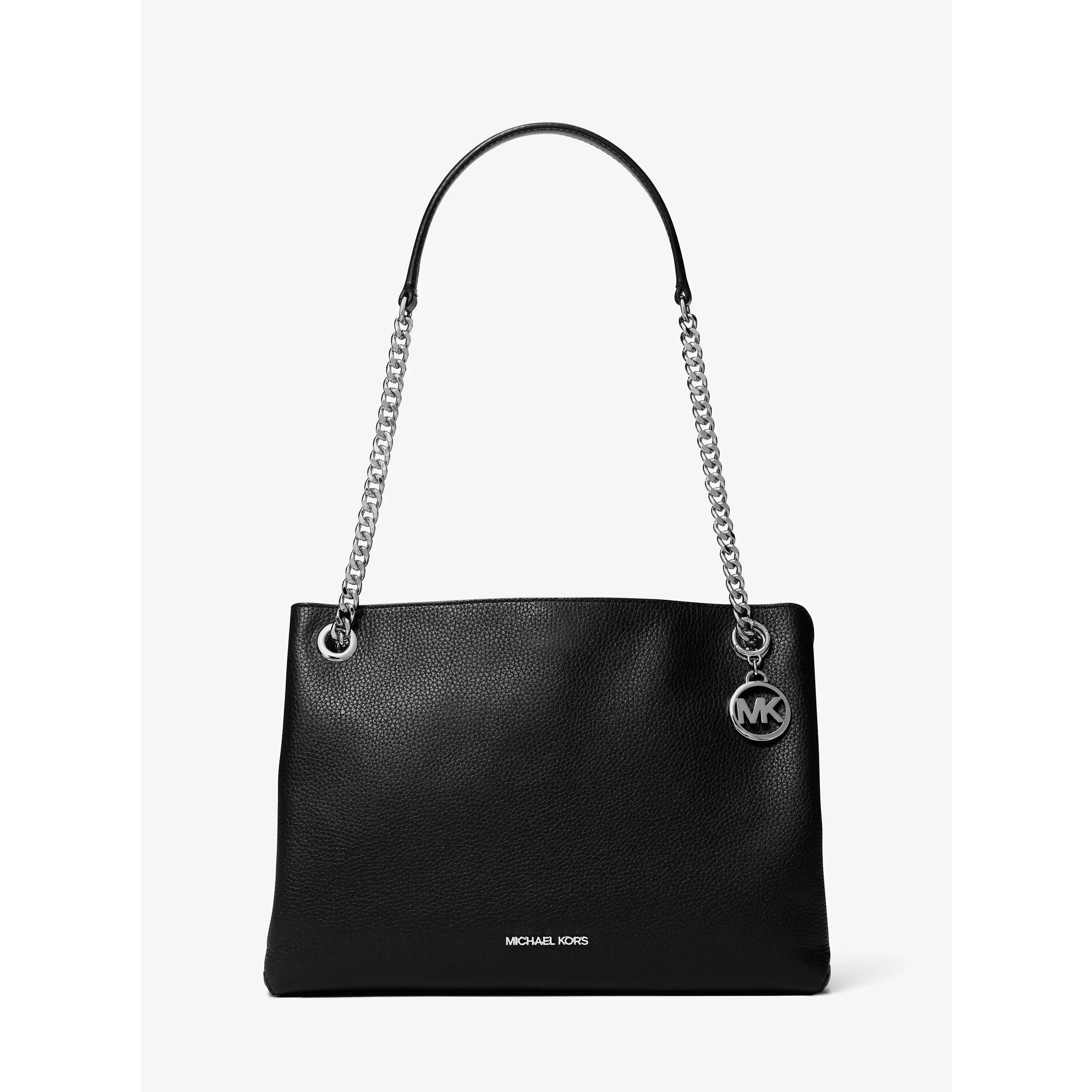 Christina Medium Pebbled Leather Messenger Bag