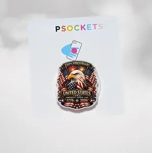 American Eagle Independence Day 250th Anniversary Magnetic Phone Grip, Patriotic Kindle Holder, Magsafe Compatible, Strong Removable Magnet Gift for Readers.
