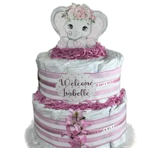 Elephant Diaper Cake Decor